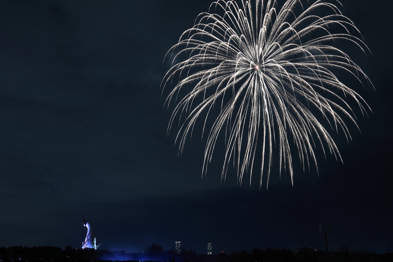 万博記念公園での花火プロジェクト 万博夜空がアートになる日 に行ってきました Nsk Log 日本ソフト開発株式会社